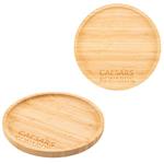 HST97800 Round Bamboo Serving Tray With Custom Imprint